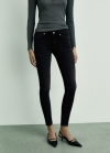 Mango Jeans skinny push-up - Denim negro
