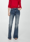 Mango Jeans flare tiro alto - Azul oscuro vintage