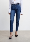 Mango Jeans mom confort tiro alto - Azul oscuro