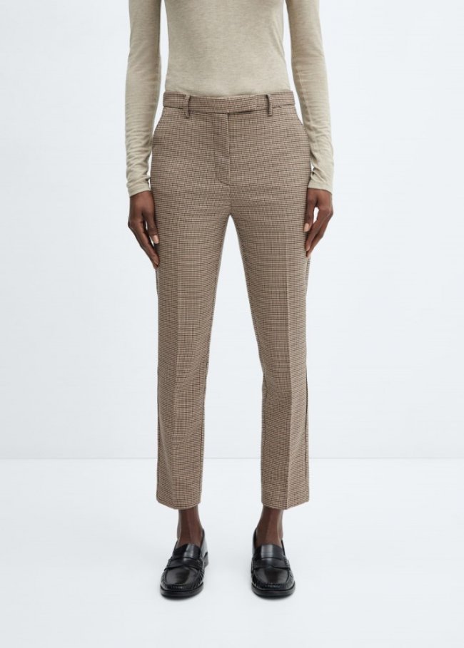 Mango Pantalón skinny tiro medio - Verde