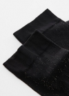 Mango Calcetines lúrex - Negro