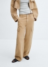 Mango Jeans cargo bolsillos - Marrón medio