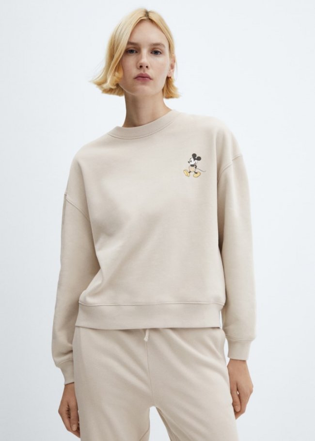 Mango Sudadera Mickey Mouse - Beige