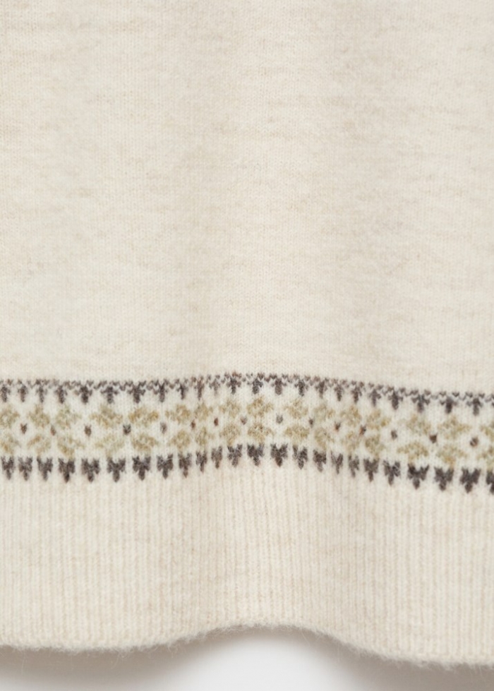 Mango Jersey punto cuello redondo - Crudo