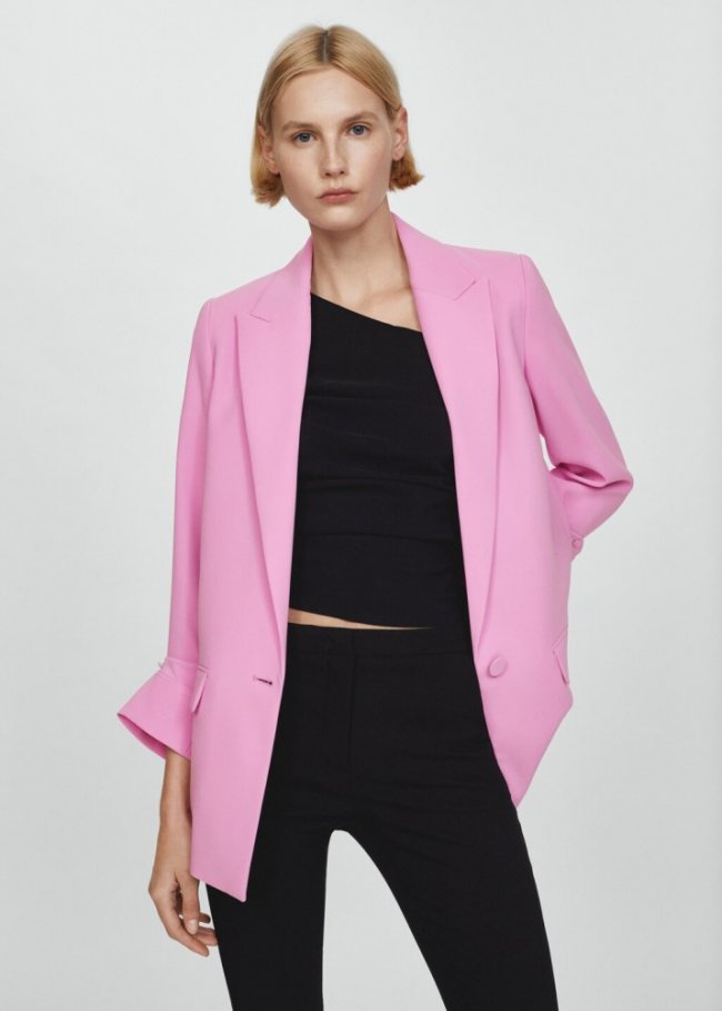 Mango Americana manga vuelta - Rosa