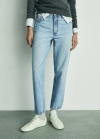 Mango Jeans Mom2000 mom tiro alto - Azul medio