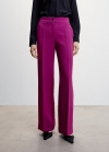 Mango Pantalón palazzo fluido - Fucsia