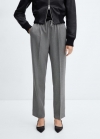 Mango Pantalón jogger fluido - Gris medio vigoré