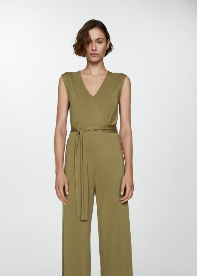 Mango Mono largo lazo - Khaki