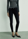 Mango Jeans skinny push-up - Denim negro