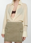 Mango Minifalda cargo - Khaki