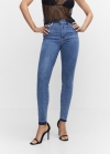 Mango Jeans skinny tiro alto - Azul medio