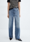 Mango Jeans wideleg loose tiro medio - Azul medio vintage