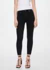 Mango Jeans skinny crop - Denim negro