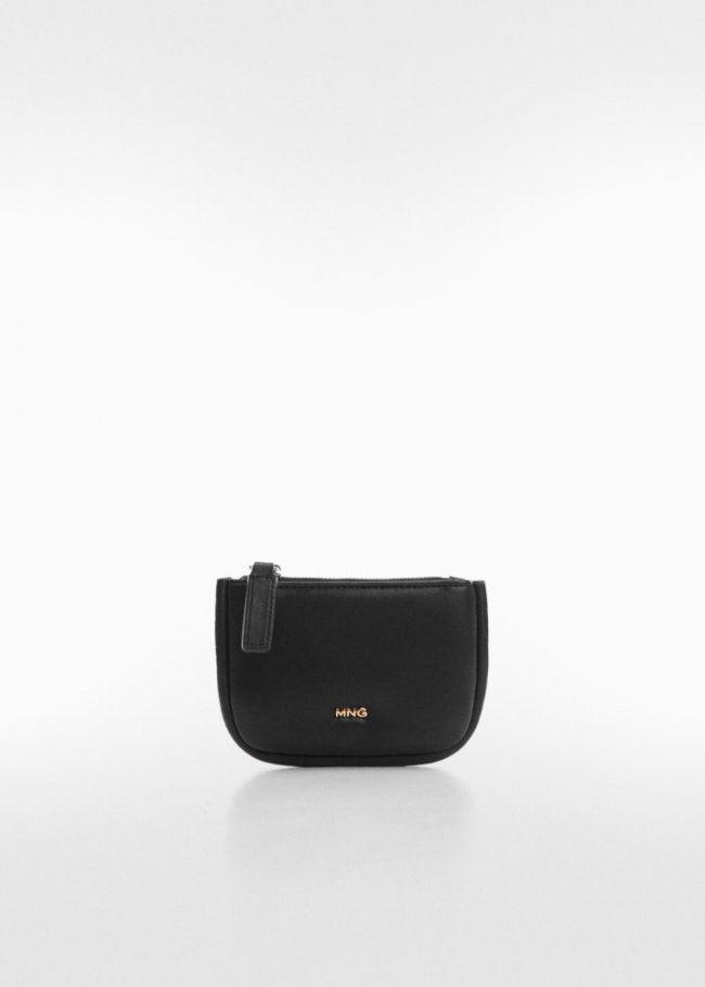 Mango Monedero acolchado - Negro
