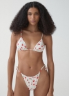 Mango Braguita bikini brasileña estampada - Blanco