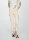 Mango Jeans Sienna flare crop - Blanco roto