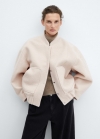 Mango Chaqueta bomber oversize - Crudo