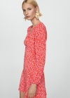 Mango Vestido estampado floral - Rojo