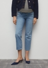 Mango Jeans rectos premamá - Azul medio