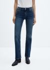 Mango Jeans flare tiro bajo - Azul medio vintage