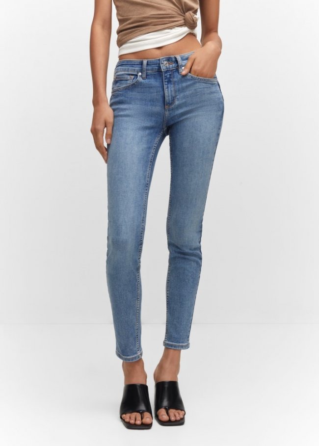 Mango Jeans skinny push-up - Azul medio