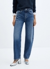 Mango Jeans balloon tiro alto - Azul oscuro