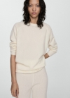 Mango Jersey 100% cashmere - Blanco roto