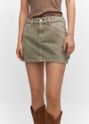 Mango Minifalda vaquera - Khaki