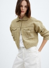 Mango Chaqueta punto bolsillos - Verde
