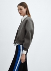 Mango Chaqueta bomber cremallera - Gris medio vigoré