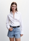 Mango Shorts vaqueros mom-fit - Azul medio