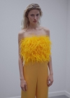 Mango Pantalón palazzo satinado - Naranja