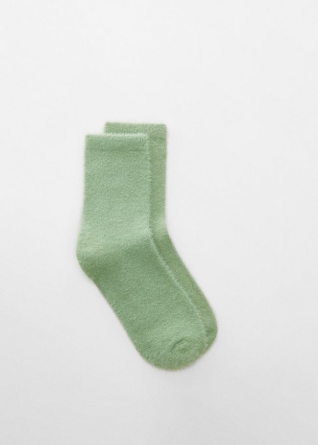 Mango Calcetines acabado suave - Verde