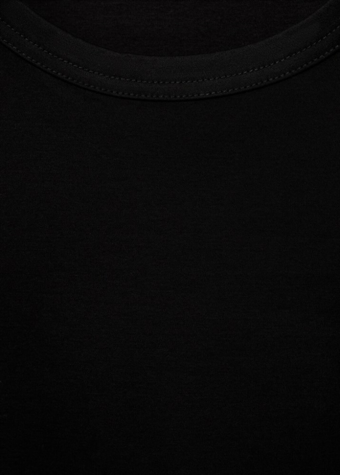 Mango Camiseta básica algodón - Negro