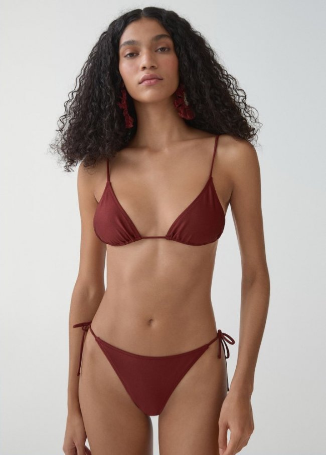 Mango Braguita bikini lazo - Rojo anaranjado
