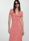 Mango Vestido estampado floral - Rojo