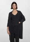 Mango Cárdigan punto oversize - Gris antracita