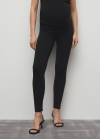 Mango Leggings algodón premamá - Negro