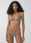 Mango Sujetador bikini metalizado - Gris