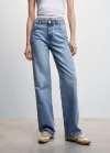 Mango Jeans wideleg tiro medio - Azul medio
