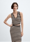 Mango Top punto detalles calados - Negro