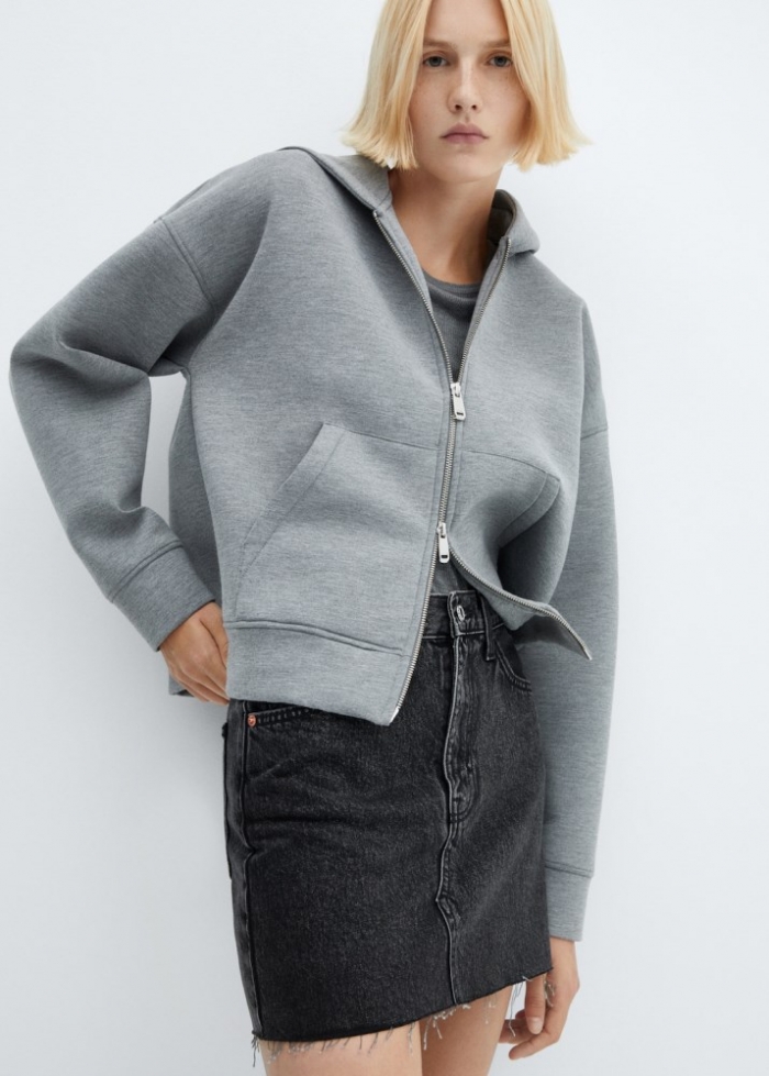 Mango Minifalda vaquera - Denim negro