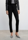 Mango Pantalón skinny crop - Negro