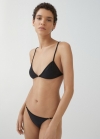 Mango Top bikini detalle metálico - Negro