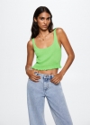 Mango Top crop canalé - Verde