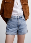 Mango Shorts vaqueros mom-fit - Azul medio