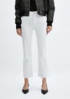 Mango Jeans flare crop - Blanco