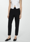 Mango Pantalón detalle pinzas - Negro