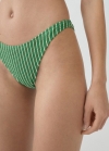 Mango Braguita bikini textura rayas - Verde
